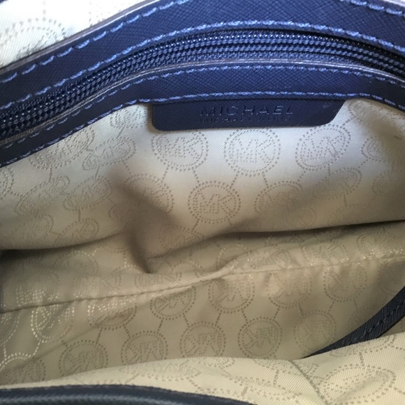 Michael Kors Satchel Bag Hamilton Shoulder Navy - Picture 8 of 8